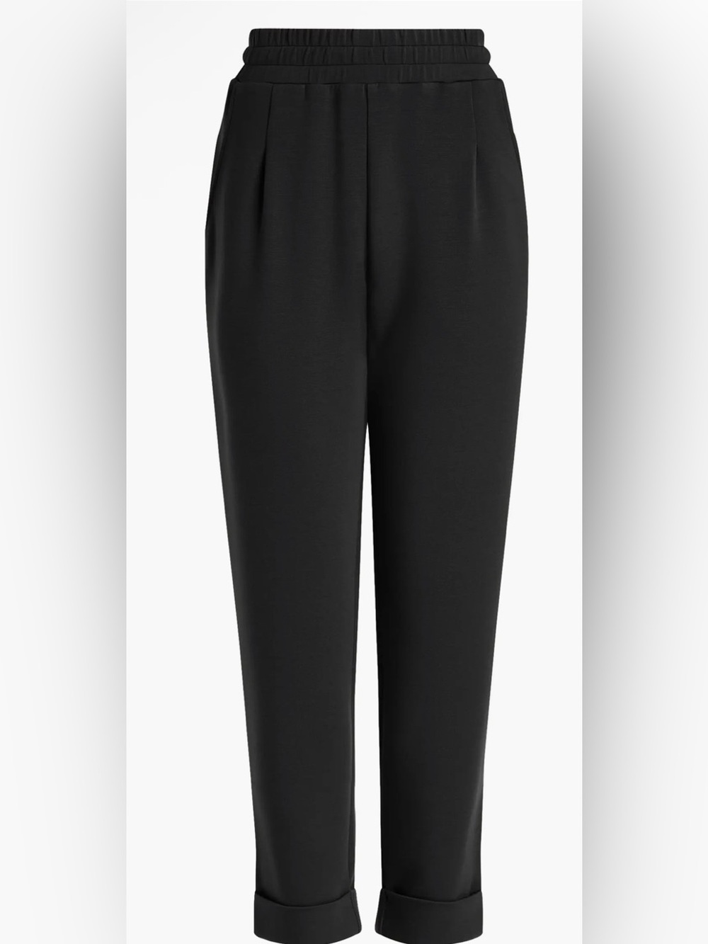 Varley The Rolled Cuff 25-Inch Doublesoft Pants in Black size Medium